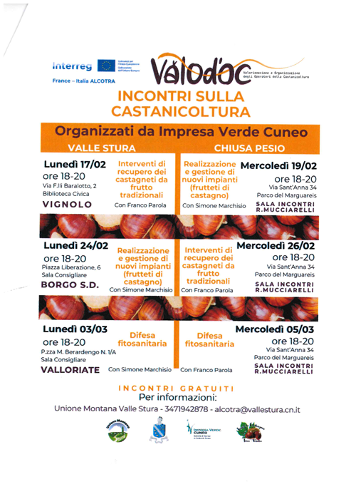 Incontri sulla castanicoltura