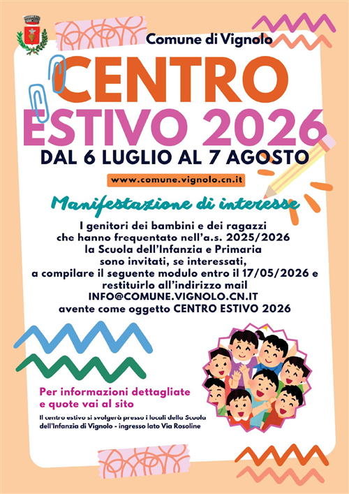 Centro estivo 2026